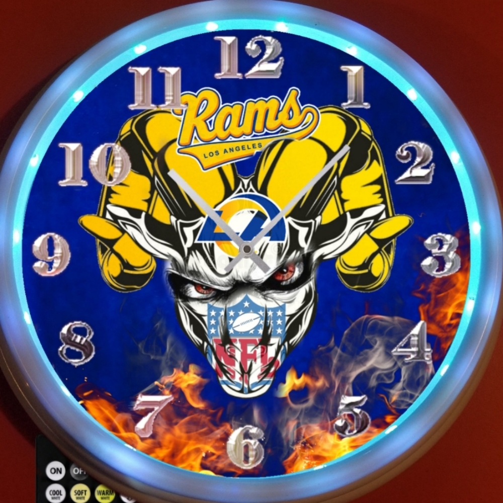 L.A. Rams on fire clock - Picture 4 of 4